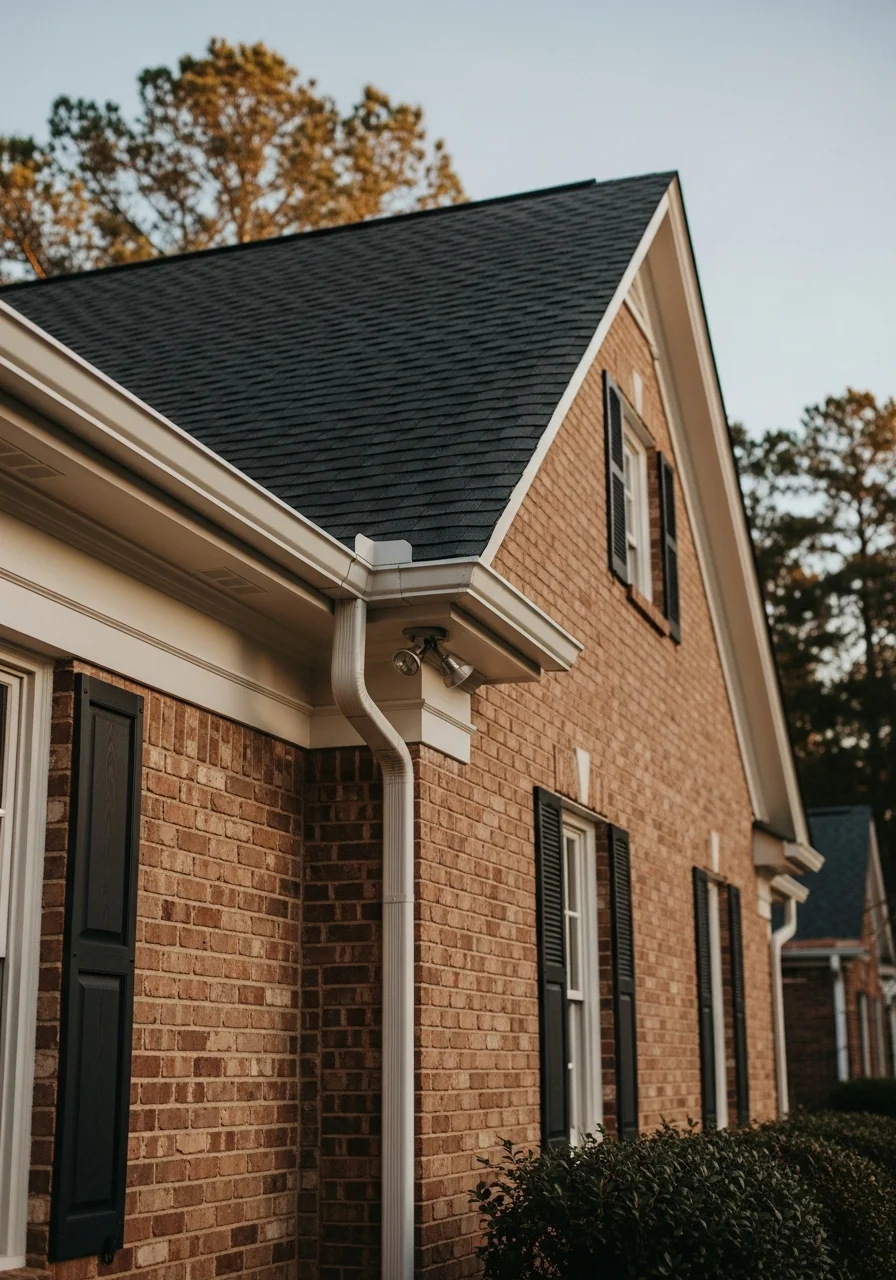 Skilled technician performing detailed work on a Carrollton-area home exterior.