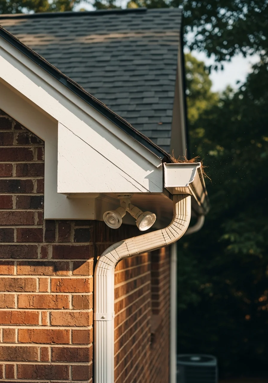 Close-up of professional work being performed on a residential property in Douglasville.